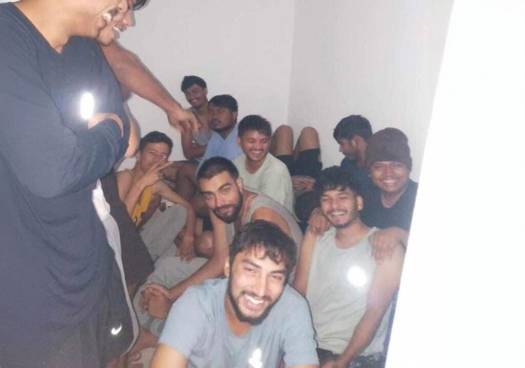 Bepin Joshi with friend , Before being kidnapped