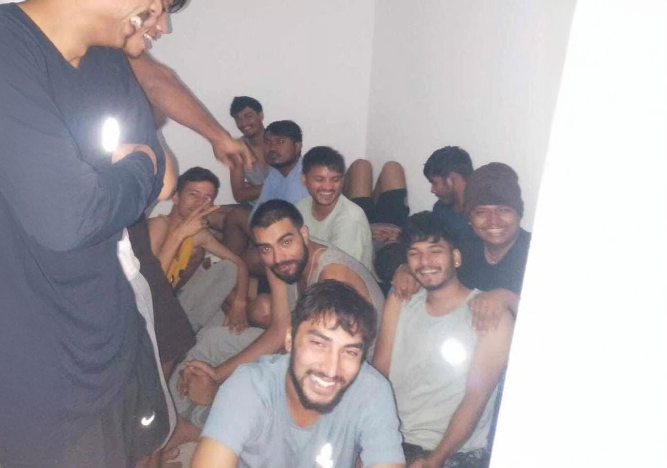 Bepin Joshi with friend , Before being kidnapped