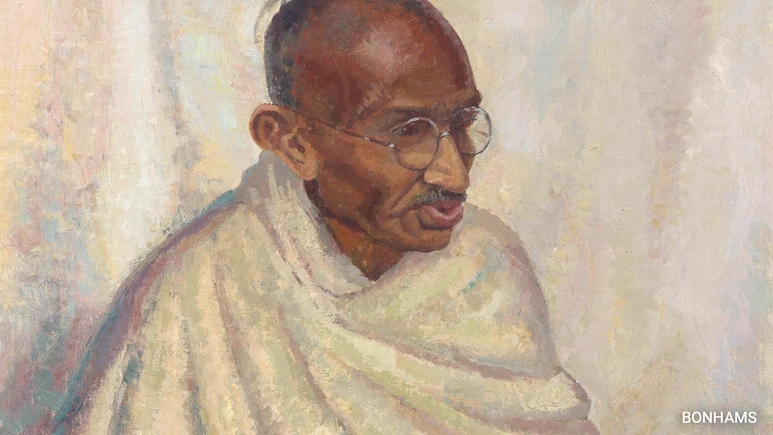 An Oil Painting of Gandhi Sells for $204,000
