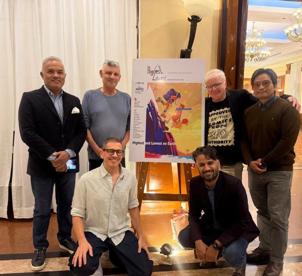 Three Israeli Caricaturists Visit Nepal: Cartoon Exhibition, Lectures and Cultural Exchange with Nepali Cartoonists